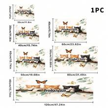 1pc Cute Cat & Butterfly Pattern Absorbent Drying Mat, Suitable For Dining Table And Cafe, Soft Natural Style Enhances Warmth, Multi-Purpose Drainage Mat, Home Gift, Desktop Decor - XYLSD-324 - View 13