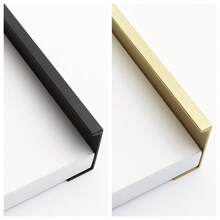 Maniglia per mobile montata sul bordo, di design moderno e minimalista, in lega di alluminio, adatta per accessori hardware di cucina, armadi e cassetti - Multicolore - Visualizzare 5