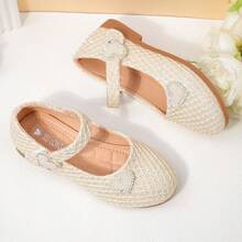 1 Pair Fashion Children's Shoes, Girls' Non-Slip Casual Shoes, Mary Jane Style, Suitable For Spring/Summer School, Performance, Wedding, Travel, Daily Wear - Apricot - View 2