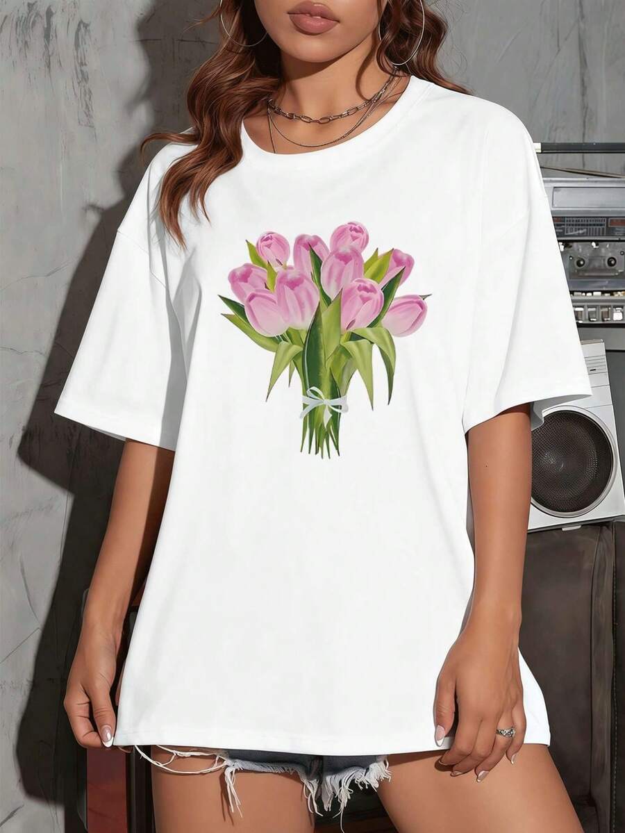Women T-Shirts - White - View 1