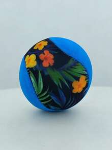 1pc Durable TPR Elastic Beach Ball - Colorful Water Fun Pool Ball, Suitable For Swimming Pool, Beach And Outdoor Games | Fun Pool Accessories, Colorful Design - 彩色 - 查看 9