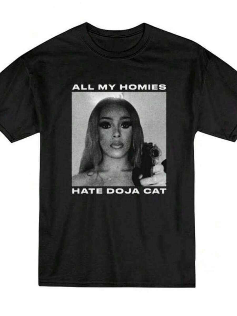 All My Homies Hate Doja Cat T-Shirt - Black - View 1