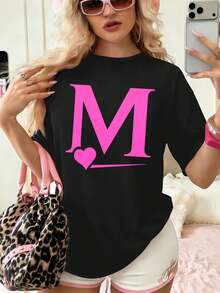 Dam-T-shirts - Svart - Visa 1