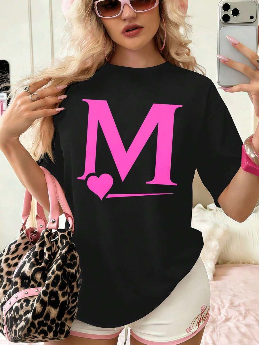 Dam-T-shirts - Svart - Visa 1