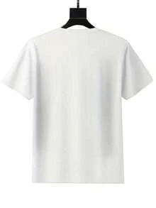 1 Piece Women's Round Neck T-Shirt With Camouflage Print And "Mama" Bow, Soft, Comfortable And Breathable Fabric, Versatile For All Seasons, Practical And Convenient, Fashionable Women's Clothing, Elegant And Soft Texture, Suitable For Casual And Sports Wear, Essential Garment For Holidays, 180g 100% Cotton. - 白色 - 查看 3