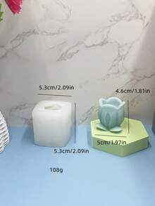 Khuôn silicon hình lá nghệ vuông, dùng làm nến, sáp thơm, thạch cao, xà phòng, đồ trang trí nhà cửa, khuôn silicon, hương liệu. - A-trắng - Xem 7