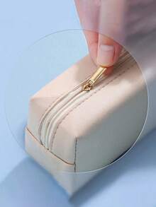Large Capacity Pencil Case, Customized Text Inside, PU Leather Pencil Box, A And Student Style High-End Pencil Case, Customized Dust-Proof Function. Suitable As A Gift For Friends Or Family, Customized Stationery Box For School Supplies, Multifunctional, Decorative, Pencil And Marker Holder - Multicolor - View 3