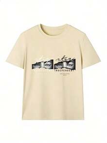 Stylish And Aesthetic Short-Sleeve T-Shirt, Fashionable Short-Sleeve T-Shirt For Spring And Summer 2026, Made In Mexico, 180 Grams. Cartoon Print, Couple Design, Suitable For Indoor Or Outdoor Wear. Crew Neck, Unisex, Ideal For Office And Leisure. One-Piece Pack. - APR-P631577SLNDXZGY450 - 查看 2