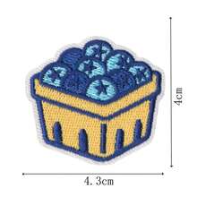 Cute Blueberry Dessert Embroidered Patch, Sew-On Or Iron-On DIY Decorative Patch For Clothes, Hats, Backpacks, Sewing Decoration Supplies And Accessories - Multicolor - View 9