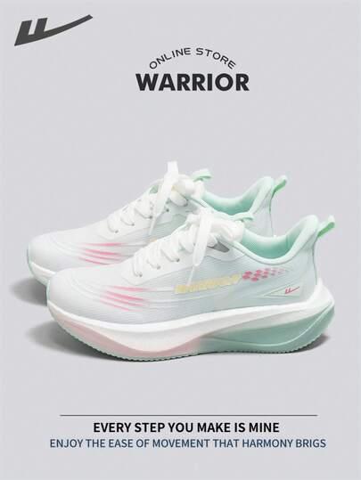 WARRIOR 女款时尚复古运动鞋，春夏舒适跑步鞋，简约休闲又不失时尚感，四季皆宜，耐磨耐穿，适合全天穿着的训练鞋，软底设计。