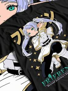 Camiseta unisex Fire Style, estilo streetwear, anime y manga, estilo japonés, 100% algodón, regalo para amantes del anime japonés, regalo genial de manga. Camiseta unisex de 220 g, 100% algodón, peso ideal para todas las estaciones, adecuada tanto para hombres como para mujeres. Tejido de alta calidad y duradero, suave al tacto y de larga duración. Top transpirable, adecuado para el uso de otoño de las mujeres, para vacaciones, el Día de la Madre, celebraciones del Día de la Independencia y como regalo. - Negro - Ver 1