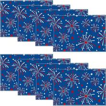 1/4 Pcs, Red Fireworks And Star Pattern July 4Th Theme Placemat, Memorial Day Patriotic Theme, 12X18 Inch Placemat, Coffee Table Mat, Home Placemat, Table Decoration, Room Decor - 1PC-Kiểu 1 - Xem 7