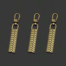 3/6/9pcs Simple Plaid Zipper Pulls - High Quality Zinc Alloy Zipper Sliders Replacement For Luggage, Jackets, Backpacks, Boots, Wallets And Coats - Easy To Install, No Tools Needed, Reusable Zipper Pulls Accessories - Multicolor - View 13
