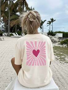 Women T-Shirts - Apricot - View 3
