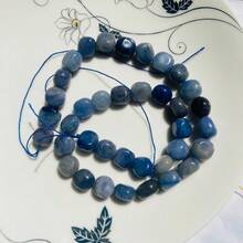 1件(30-40顆)天然寶石滾石水晶手鍊 透明石英不對稱彈力珠塊石英手鍊手鐲水晶手環 DIY用 - 彩色 - 查看 25