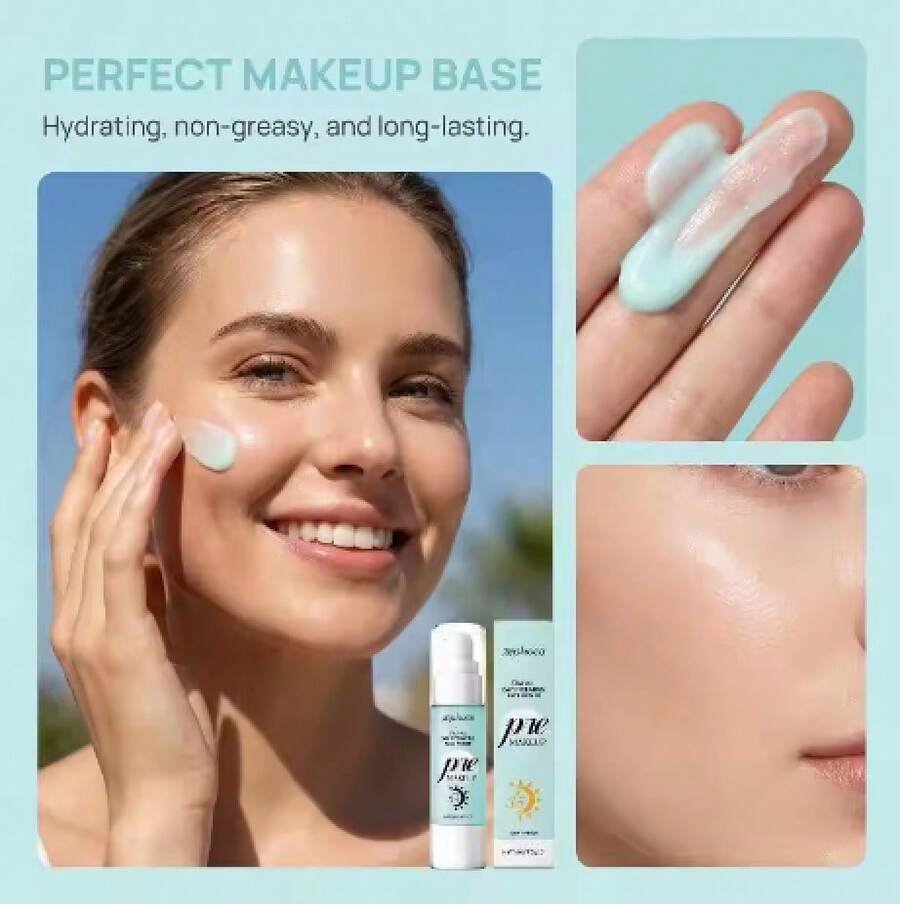 Prebase de Maquillaje Refrescante y Protectora zephoco para uso diario, crea una base suave para el maquillaje, no se cuartea, adecuada para pieles grasas y mixtas. - 1 - Ver 1