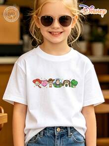 Disney Toy Story Kids T-Shirt, 100% Cotton Retro Group Characters Double-Sided Graphic Tee, Unisex For Boys & Girls Ages 4-12, Soft Breathable Fade-Resistant Fabric, Ideal For Theme Park, School & Daily Casual Wear, Perfect For Vacation, Birthdays & Children's Day Gifts - trắng - Xem 2