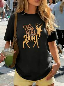 Women T-Shirts - Black - View 1