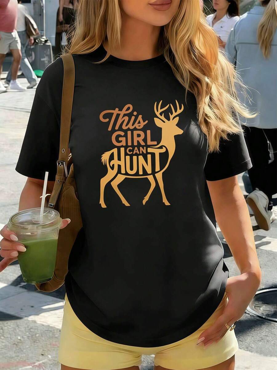 Women T-Shirts - Black - View 1