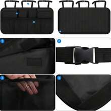 Oxford Cloth Car Trunk Storage Bag, Foldable Backseat Hanging Organizer Bag, Waterproof & Durable Car Seat Back Storage Bag, Suitable For Frequent Family Travel, Easy Installation For Most Vehicle Models - A - View 7