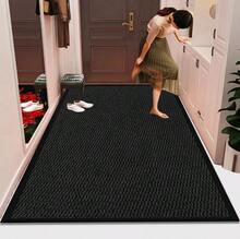 Heavy Duty Non-Slip Rubber Backed Door Mat | Indoor & Outdoor  Barrier Mat For Hallway, Kitchen & Entrance | Machine Washable  | Multiple Sizes & Colours - Black - View 5