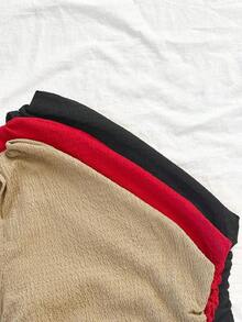 Conjunto de 3 piezas con top asimétrico casual de uso diario y de verano para vacaciones, talla grande 2 piezas adicionales, para volver al colegio o para la hora del té por la tarde - Multicolor 7 - Ver 7
