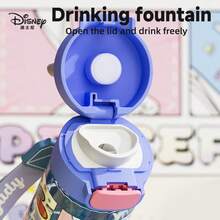 Disney 迪士尼塑料杯，儿童水杯，图案精美，适合学校使用，大容量运动杯，双层壁设计 - 彩色 - 查看 6