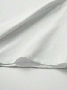 Camiseta Casual de Manga Corta Básica de Color Sólido y a la Moda para Hombre GRDR - Blanco - Ver 3