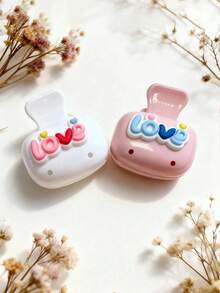 Cute Toothbrush Head Protector, Heart-Shaped Balloon/Cloud Pattern Toothbrush Holder, Travel Toothbrush Dust-Proof Storage Tool, Travel Toothbrush Storage Box, Dust-Proof Toothbrush Protector, Portable, Best Gift For Couples, Friends, Family, Teachers, Travel Enthusiasts, Essential For Home, Dorm, Back To School - Multicolor - View 13