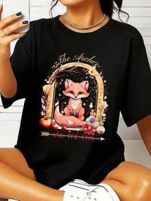 Arc1her y Fox T1S1Hirt WhimsiC1Al Forestcore B1OokiS1H T1EE. - Negro - Ver 2