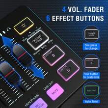 Podcast Sound Card Recording Studio Kit, Equipped With Dynamic XLR/USB Gaming Microphone, USB/XLR Microphone Set With Volume Slider/XLR Interface, Suitable For PC Gaming, Recording, Video, Vocals - Ampligame - FIFINE KS5 - Black - View 6