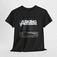 Asking Alexandria Stand Up and Scream Graphic T-Shirt R1OCk Band T1EEFor woman shirt Camiseta 100% Algodón Unisex - Playera Casual Premium de Corte Cómodo - Negro - Ver 1