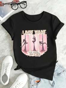 Women T-Shirts - Black - View 2