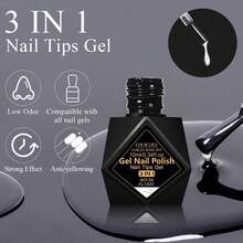 FOUR LILY Multi-Function Nail Tips Gel, 10ml UV LED Soak Off Builder & Rhinestone Adhesive Gel For Beginners DIY Manicure - 1PC - View 5