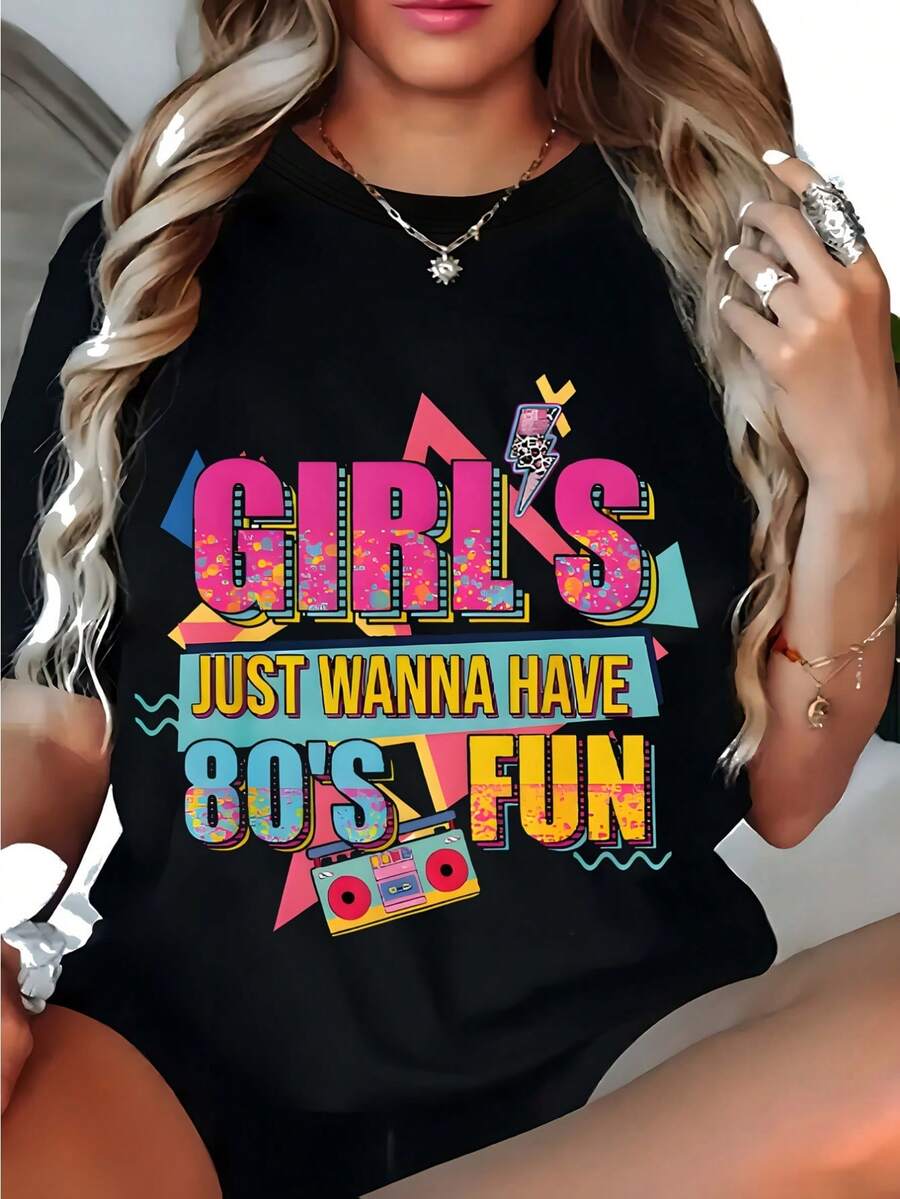 Women T-Shirts - Black - View 1
