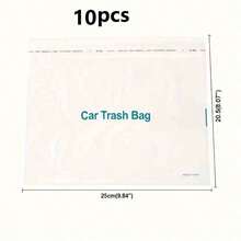 10/100入拋棄式垃圾袋，適用於車用、廚房、嘔吐袋，尺寸 20.5cm X 24.99cm。加厚升級版，耐用。適用於各種環境，如車內、廚房、臥室、書房、旅行、露營及辦公室。 - 彩色 - 查看 13