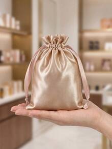 12个香槟色缎面礼品袋，珠宝袋，婚礼礼品包装袋，婚礼回礼袋，新人婚礼礼品袋，婚礼礼品袋，退休派对回礼袋，生日礼品袋 - 多色 - 查看 6