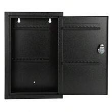 KYODOLED - Caja almacenamiento para llaves con 40 llaves, ganchos y etiquetas para el hogar, oficina, gestión comercial, 2.5 pulgadas de profundidad x 8.1 pulgadas de ancho x 12.1 - Negro40 K cerradura de llave - Ver 7