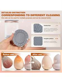 [Automatic Makeup Brush Cleaner] Automatic Makeup Brush Cleaner, Electric Brush Washer For Daily Use, Christmas Gift - White - View 7