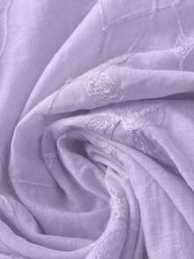 Camisa sin mangas de mujer con bordado y volantes - Púrpura malva - Ver 6