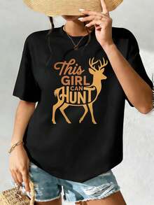 Women T-Shirts - Black - View 2