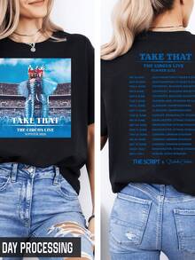 Take That The Circus L 2026 Tour Shirt  Summer Ccert Tee - Black - View 1