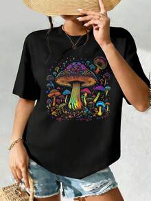 Women T-Shirts - Black - View 2