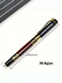 1 Set Customized Metal Signature Pen, Personalized Vintage Style Luxury Ballpoint Pen, Customizable Wedding Gift, Customizable Text Pen, Customizable Teacher Pen, Customizable Writing Pen, Customizable Name Or Logo, Best Gift Set For Professionals, Office Workers, High-End Individuals, Elegant Gift Box For Wedding Party - Multicolor - View 7