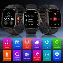 Smart Watch, Wireless Calling /Dial, Multi -Sport Mode, Calling Reminder And Rejection,Information Reminder,SMS Reminder,For IPhone/Andriod - Multicolor - View 3