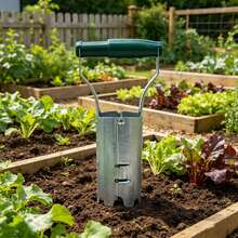 1pc Transplanting Tool | Gardening Hole Puncher, 3-In-1 Tool For Hole Punching, Transplanting, And Planting, Suitable For Home Vegetable Garden And Flower Garden, Easy Operation, Smooth Surface For Cleaning, Portable And Practical: Compact Size, Lightweight, Easy To Carry - A - View 2