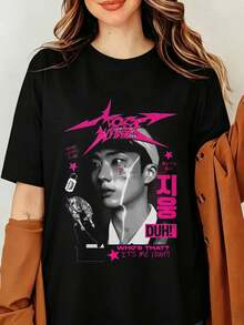 Women T-Shirts - Black - View 6