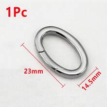 1 pieza Accesorio de joyería con cierre de resorte ovalado de acero inoxidable con forma de corazón, adecuado para conector de pulsera y collar DIY - hebilla de acero inoxidable - Ver 12