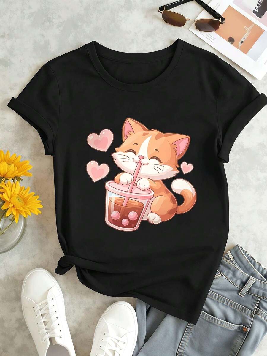 Women T-Shirts - Black - View 1
