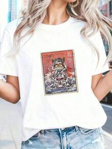 Women's Retro Palm Tree Desert California Vintage Summer T-Shirt. Suitable As A Gift. Women's T-Shirt. Elegant Blouses. Boho Chic. Soft, Breathable, And Comfortable Women's Top, Ideal For Spring, Summer, And Fall, Perfect For Vacations, Travel, And Everyday Wear. Suitable As A Gift. Women's T-Shirt. Elegant Blouses. Boho Chic. Soft, Breathable, And Comfortable Women's Top, Ideal For Spring, Summer, And Fall, Perfect For Vacations, Travel, And Everyday Wear. - 白色 7 - 查看 7